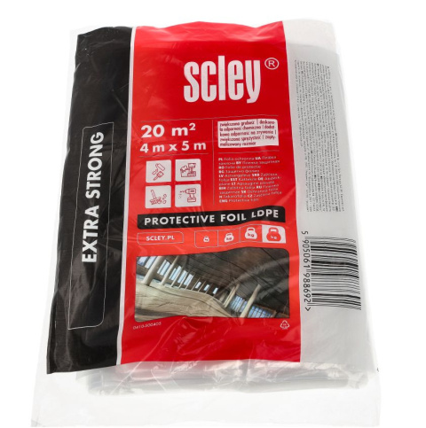 Folia ochronna malarska tynkarska Scley Extra Strong LDPE (4 x 5 m) Folia ochronna malarska tynkarska Scley Extra Strong LDPE (4 x 5 m)