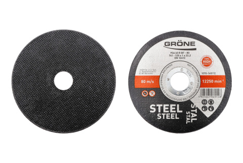 Tarcza do cięcia metalu i stali Grone 125mm, 1mm Tarcza do cięcia metalu i stali Grone 125mm, 1mm