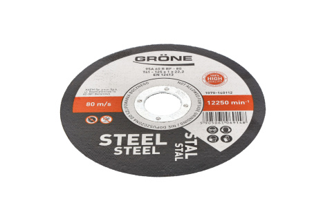Tarcza do cięcia metalu i stali Grone 125mm, 1mm Tarcza do cięcia metalu i stali Grone 125mm, 1mm