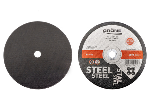 Tarcza do cięcia metalu i stali Grone 230mm, 1,8mm Tarcza do cięcia metalu i stali Grone 230mm, 1,8mm