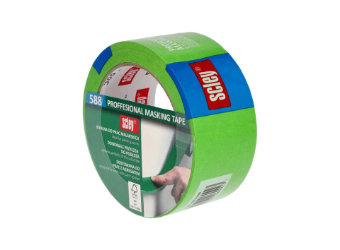 Taśma malarska 48 mm x 33 m, Scley seria 588 Taśma maskująca Taśma malarska 48 mm x 33 m, Scley seria 588 Taśma maskująca