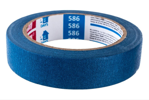 Taśma malarska niebieska 25mm x 33m, Scley seria 586 Taśma malarska niebieska 25mm x 33m, Scley seria 586