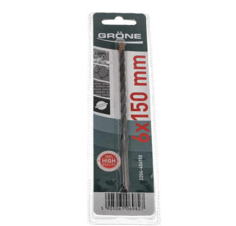 Wiertło do betonu Grone 6 x 150 mm Wiertło do betonu Grone 6 x 150 mm