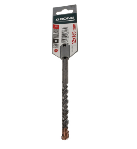 Wiertło do betonu SDS plus Grone 12 x 160mm Wiertło do betonu SDS plus Grone 12 x 160mm