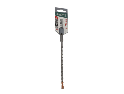Wiertło do betonu SDS plus Grone 6 x 210mm Wiertło do betonu SDS plus Grone 6 x 210mm