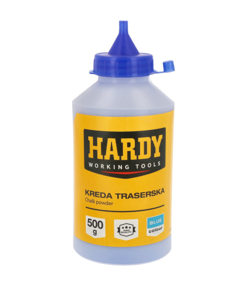Farba Kreda do sznura traserskiego niebieska 500g. Kreda malarska Hardy Farba Kreda do sznura traserskiego niebieska 500g. Kreda malarska Hardy