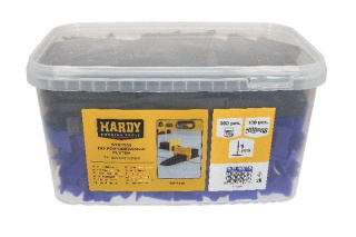 System do poziomowania płytek 1mm Klipsy + Kliny 400 sztuk Hardy
