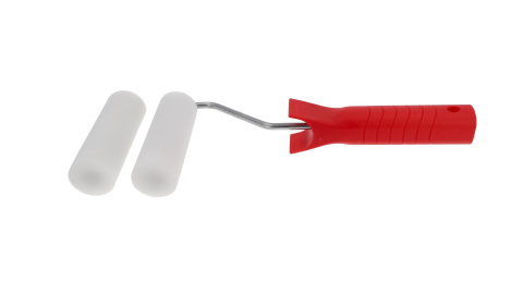 Walek malarski 10cm 2 sztuki Hardy Moltopren z rączką - do metalu i drewna Walek malarski 10cm 2 sztuki Hardy Moltopren z rączką - do metalu i drewna