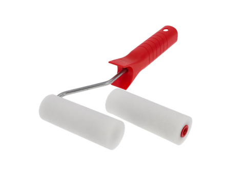 Walek malarski 10cm 2 sztuki Hardy Moltopren z rączką - do metalu i drewna Walek malarski 10cm 2 sztuki Hardy Moltopren z rączką - do metalu i drewna