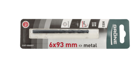 Wiertło do metalu Grone 6 x 93mm Wiertło do metalu Grone 6 x 93mm