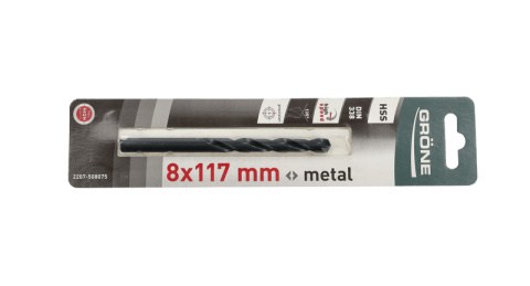Wiertło do metalu Grone 8 x 117mm Wiertło do metalu Grone 8 x 117mm