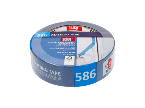Taśma malarska niebieska Scley 30mm x 33m *586* Taśma malarska niebieska Scley 30mm x 33m *586*