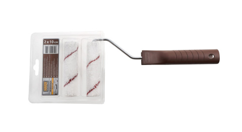 Wałek malarski do malowania drewna HARDY Mikrofaza 10cm (runo 8mm, 2-pak) zdjęcie 4 Wałek malarski do malowania drewna HARDY Mikrofaza 10cm (runo 8mm, 2-pak) zdjęcie 4