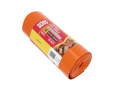 Worki na gruz EXTRA MOCNE 120l 10 szt. GRUBE 110μm dwuwarstwowe Scley zdjęcie Worki na gruz EXTRA MOCNE 120l 10 szt. GRUBE 110μm dwuwarstwowe Scley zdjęcie